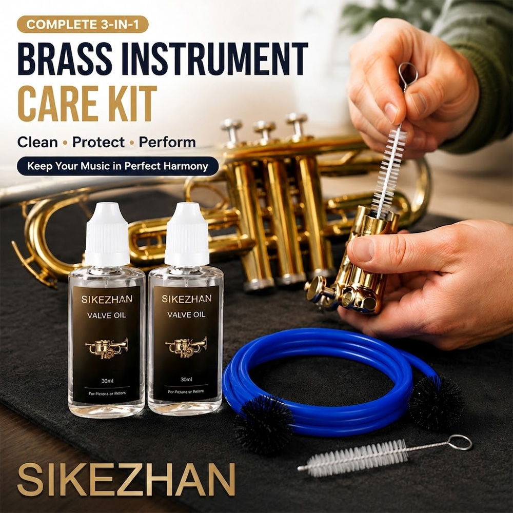 Trumpet Valve Oil - 30ml Brass Instrument Care Kit Valve