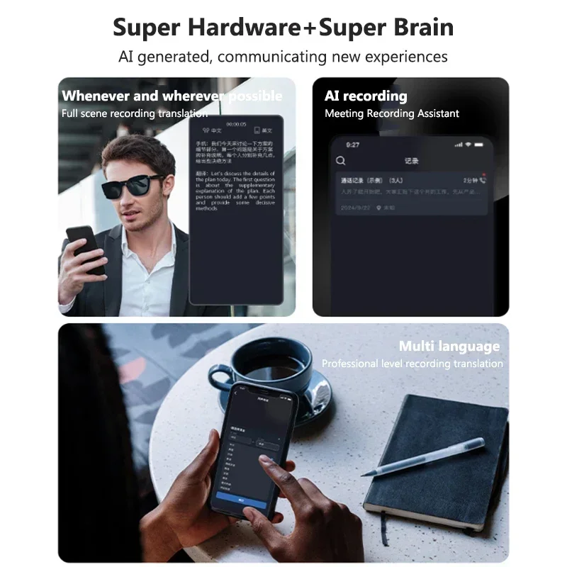 AI Translation Glasses Smart S - Audio Music Volume 评论和价格