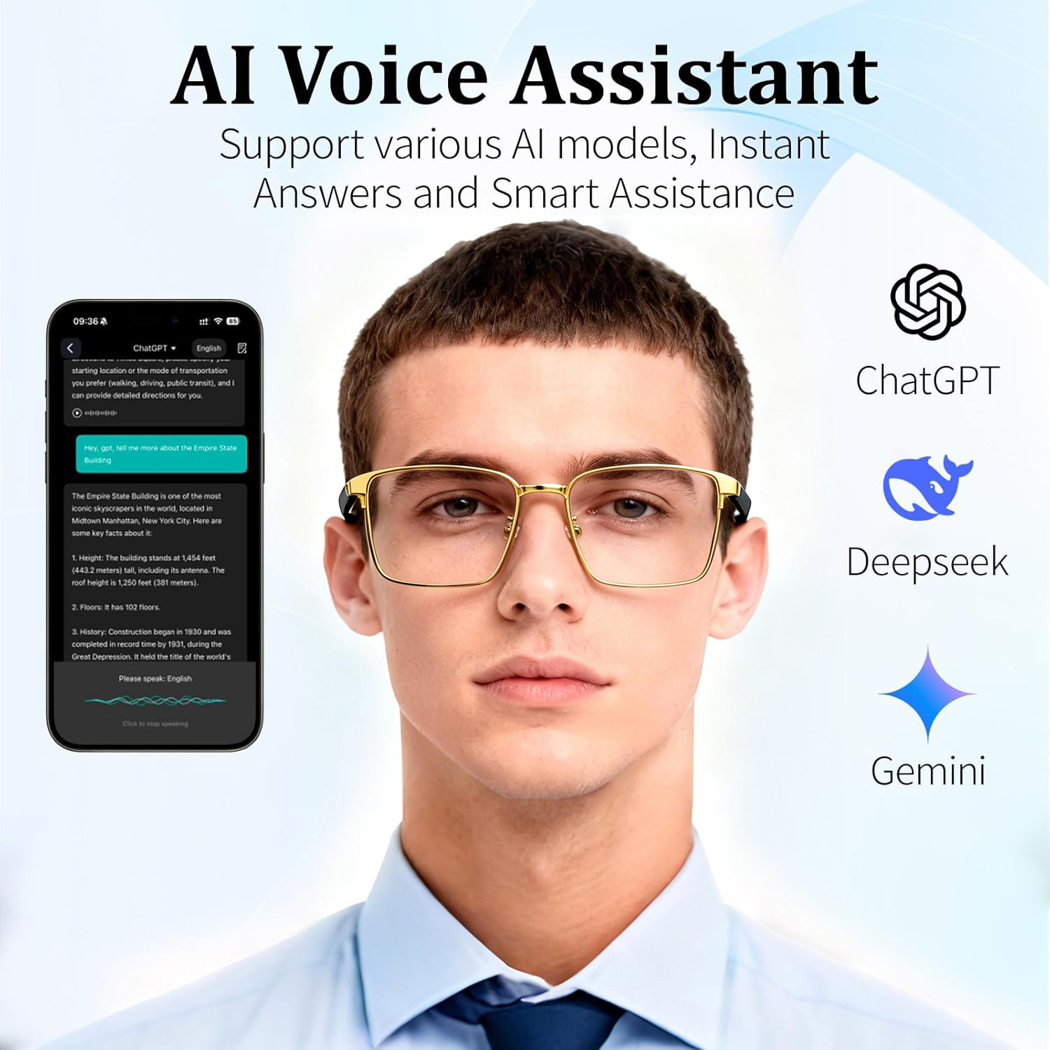 Smart Audio Glasses, Real-Time - Audio Music Apps 评论和价格