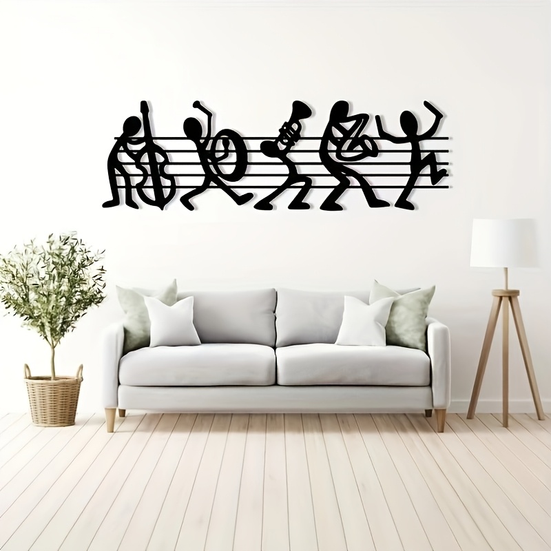 Vintage Music Note Metal Wall  - Audio Music Live 评论和价格