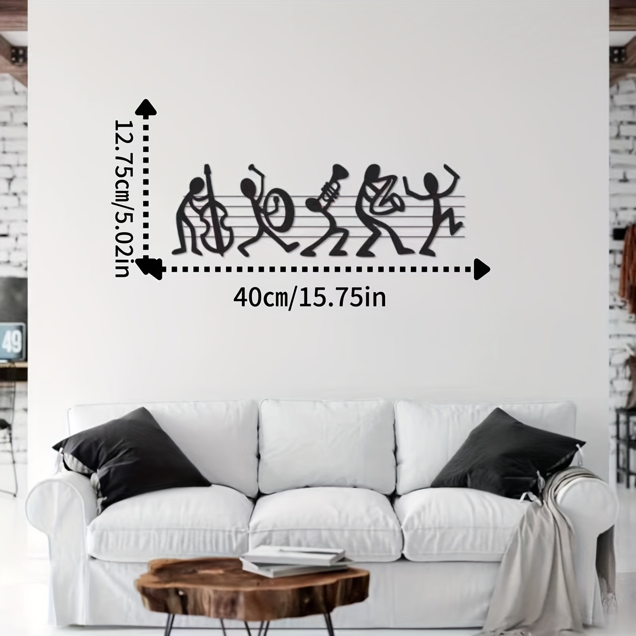 Vintage Music Note Metal Wall  - Audio Music Live 评论和价格