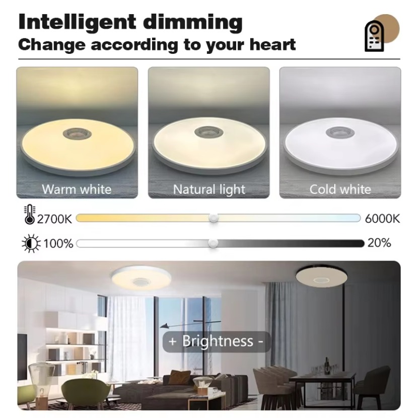 TUYA Smart Music Ceiling Light - Audio Music Apps 评论和价格