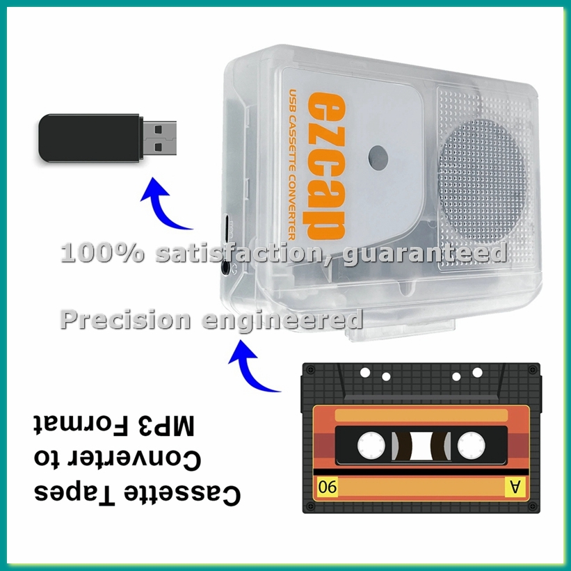 USB Cassette Player Stereo Tap - Audio Music File 评论和价格